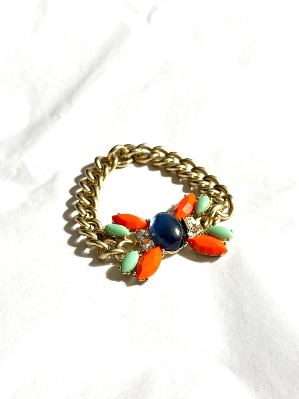 Banana Republic Multicolor Jeweled Statement Bracelet NWT